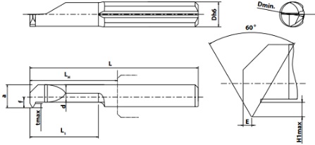 VHM Draadsnijbeitel 55° deelprofiel P3