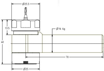 Toerenversneller haaks