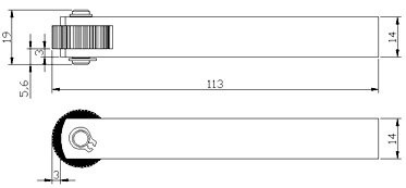 Drukkartelrolhouder M1