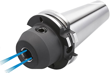 KE403.04.K.. Weldonhouder DIN 69871 met koelkanaal langs schacht