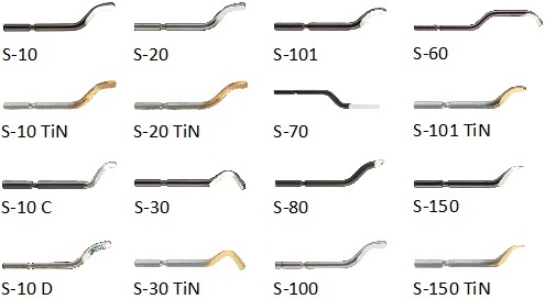 overzicht ontbramers2 Ontbraam mesjes type S