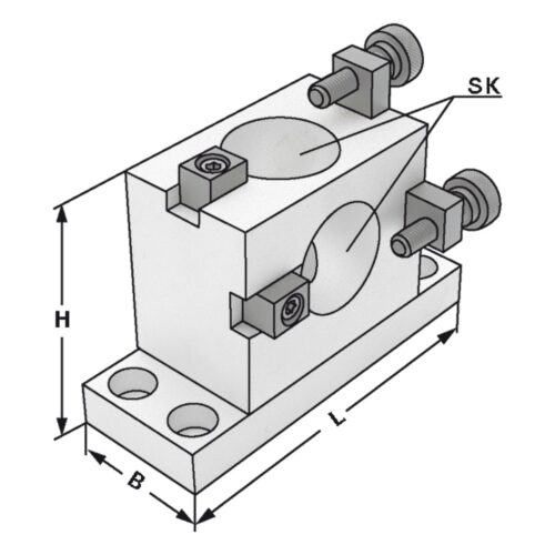 Montageblok aluminium