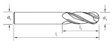 VHM Radiusfrees 4-snijder E607